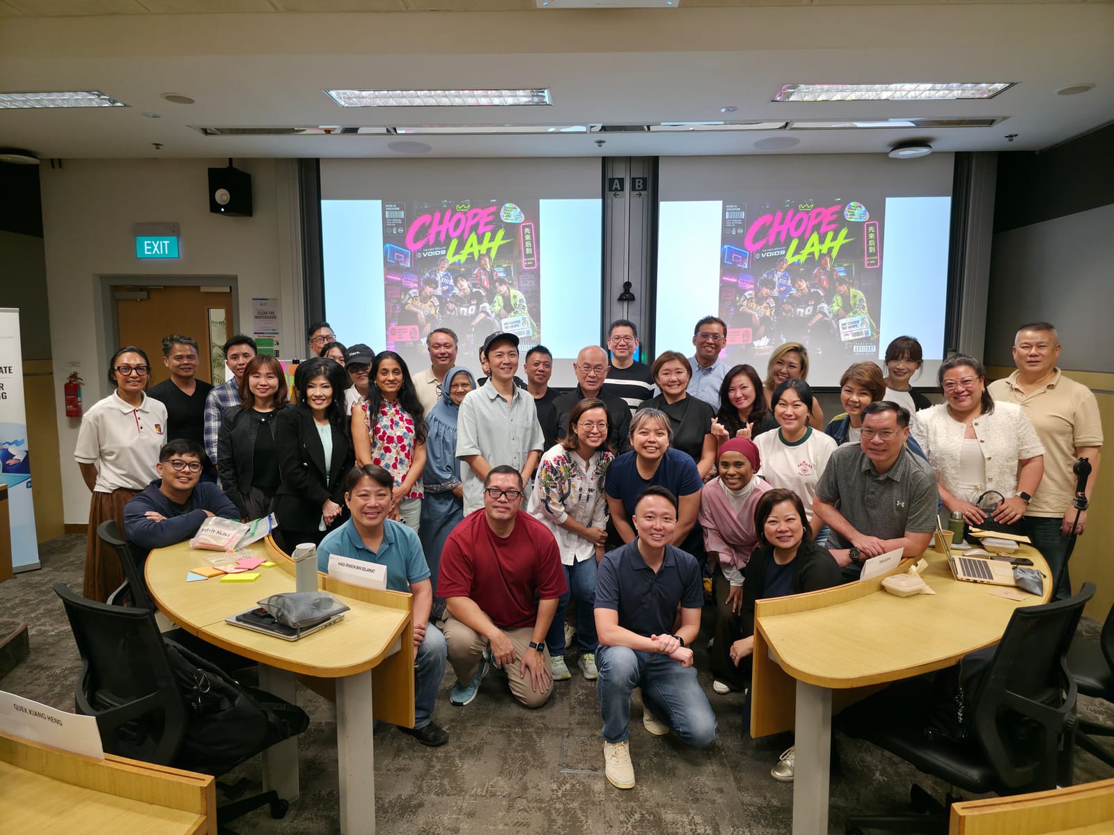 Keith Teo with one of his SMU Academy classes in Singapore